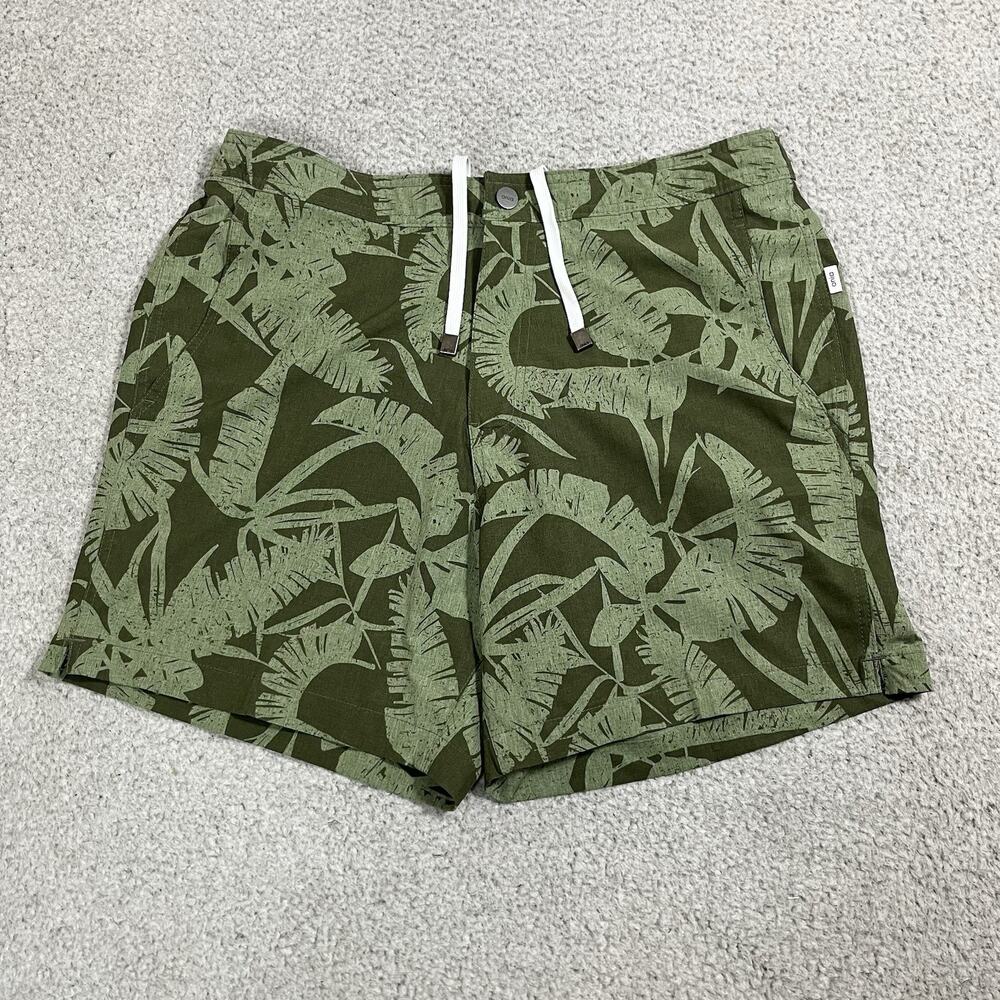 Onia Swim Trunks Mens Large Floral Green Lined Board Shorts The Calder Tropical